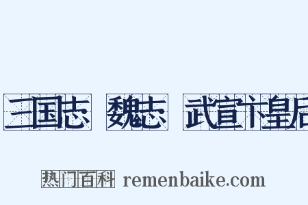 三国志·魏志·武宣卞皇后是什么意思的图片